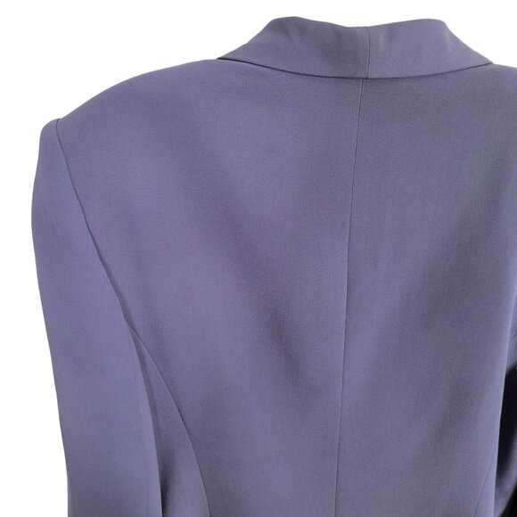 Talbots Size 10 Silk Blazer Jacket Pockets Lined Shaped Fitted Career Purple - Picture 8 of 8